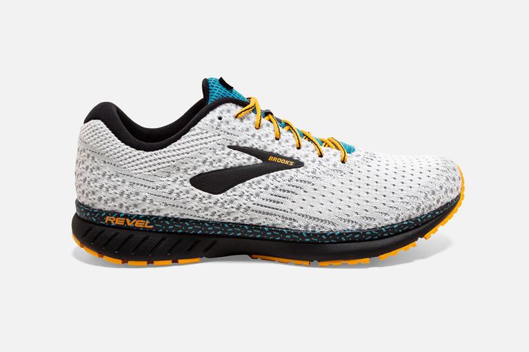 Brooks REVEL 3 Road Running Shoes Mens Online - White (BGU807195)